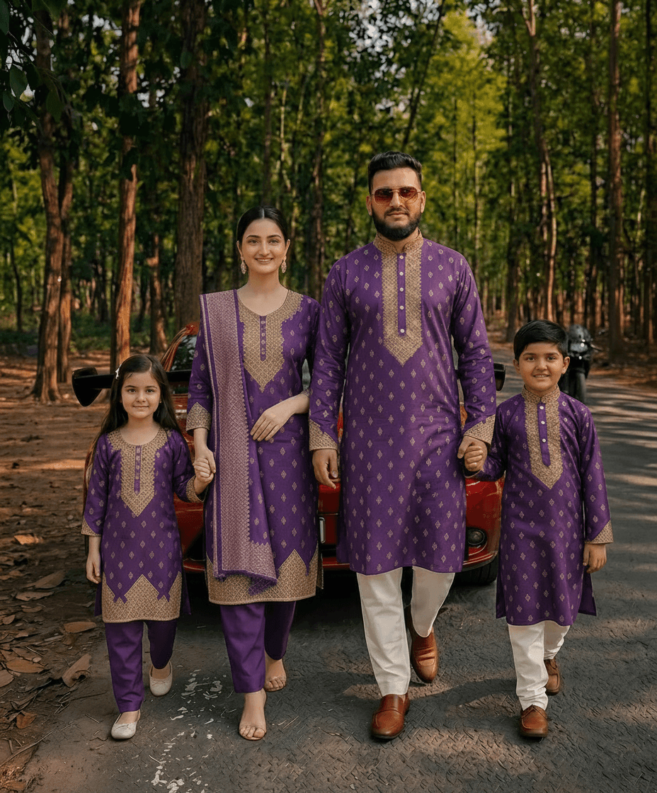 পার্পেল কালার পাঞ্জাবী Product Code: 231 — ALMA Lifestyle