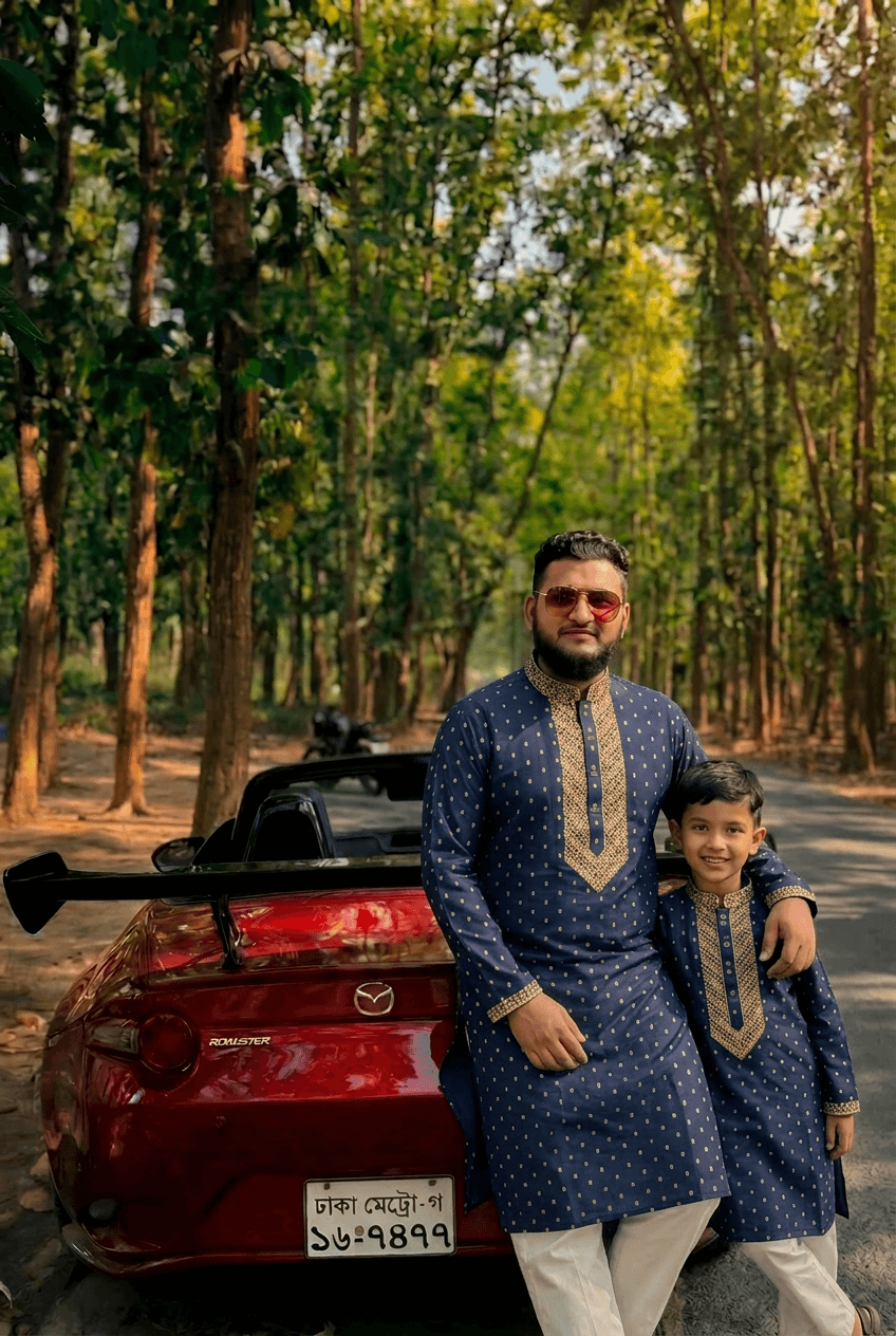নেভী-ব্লু কালার পাঞ্জাবী Product Code: 240 — ALMA Lifestyle