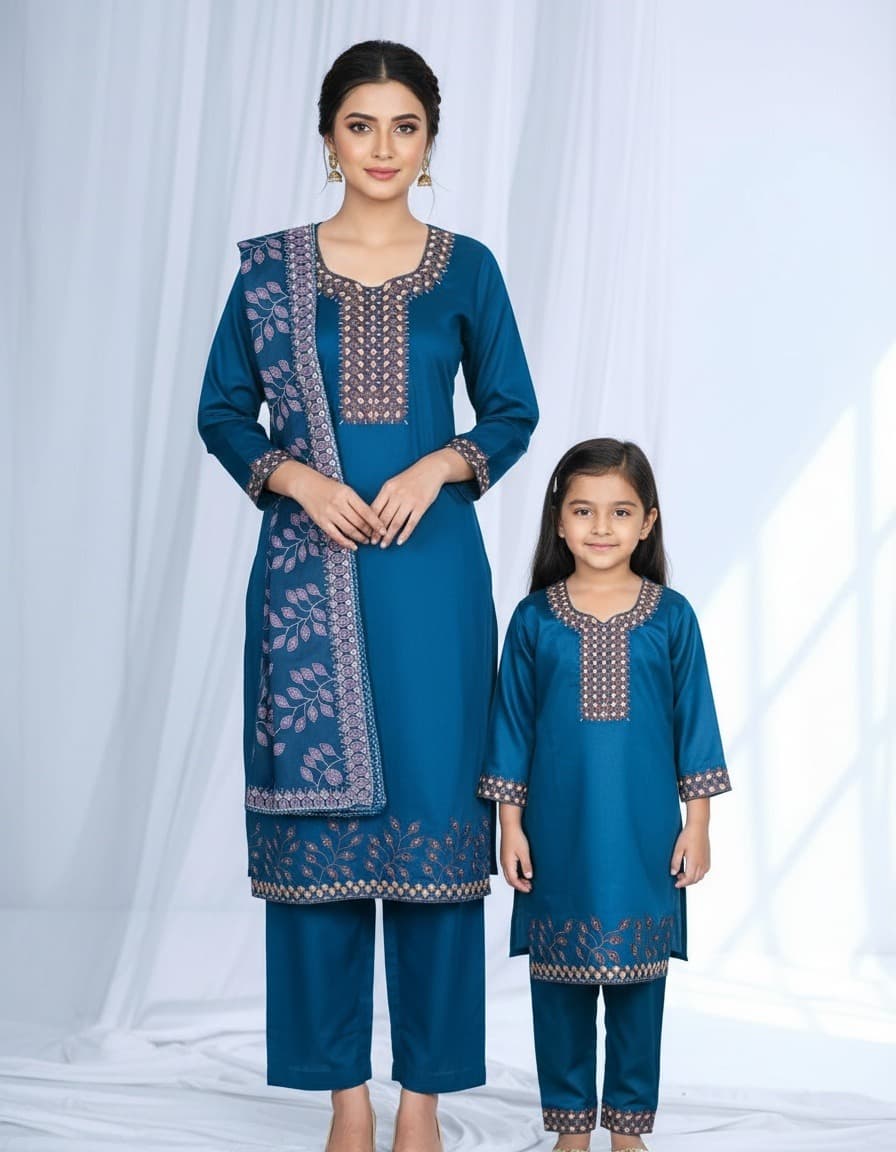ফিরোজা কালার পাঞ্জাবী Product Code: 475 - image 5