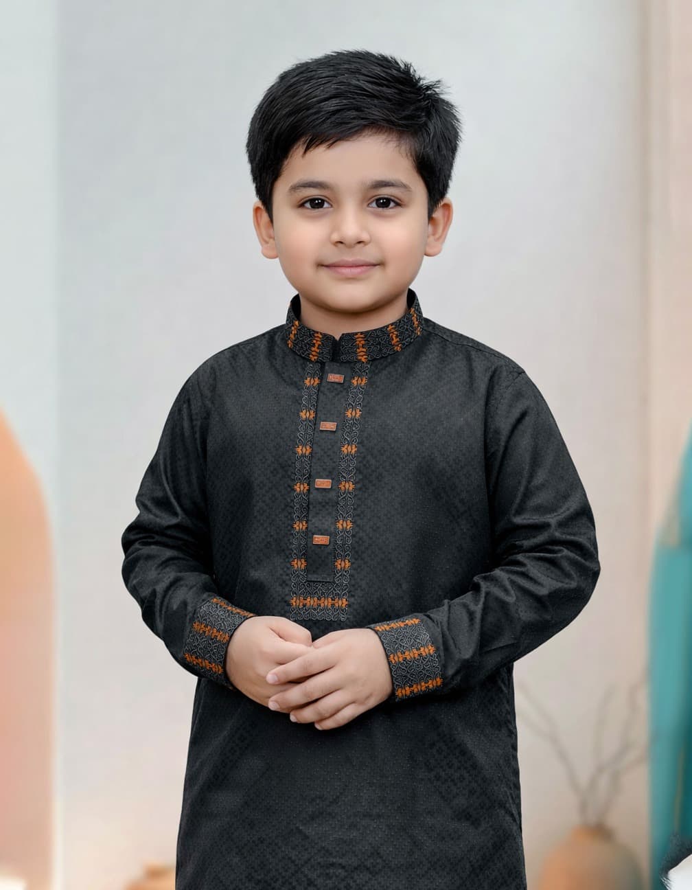 কালো কালার পাঞ্জাবী Product Code: 13 - image 3